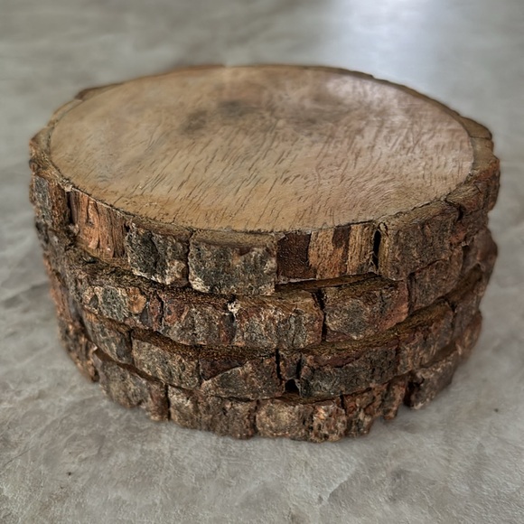 Wooden Coasters Set of 4 - Picture 3 of 3
